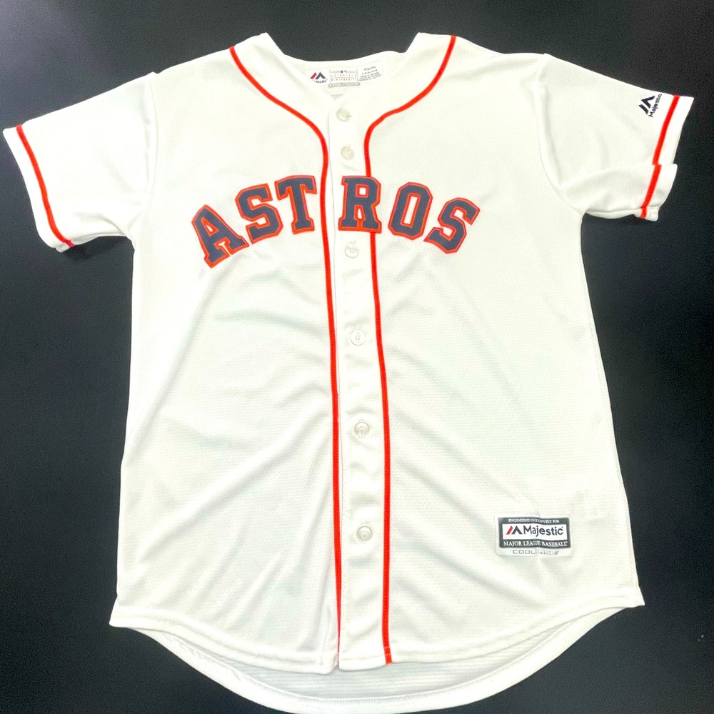 Houston Astros #4 Springer white  jersey size Youth L 14/16